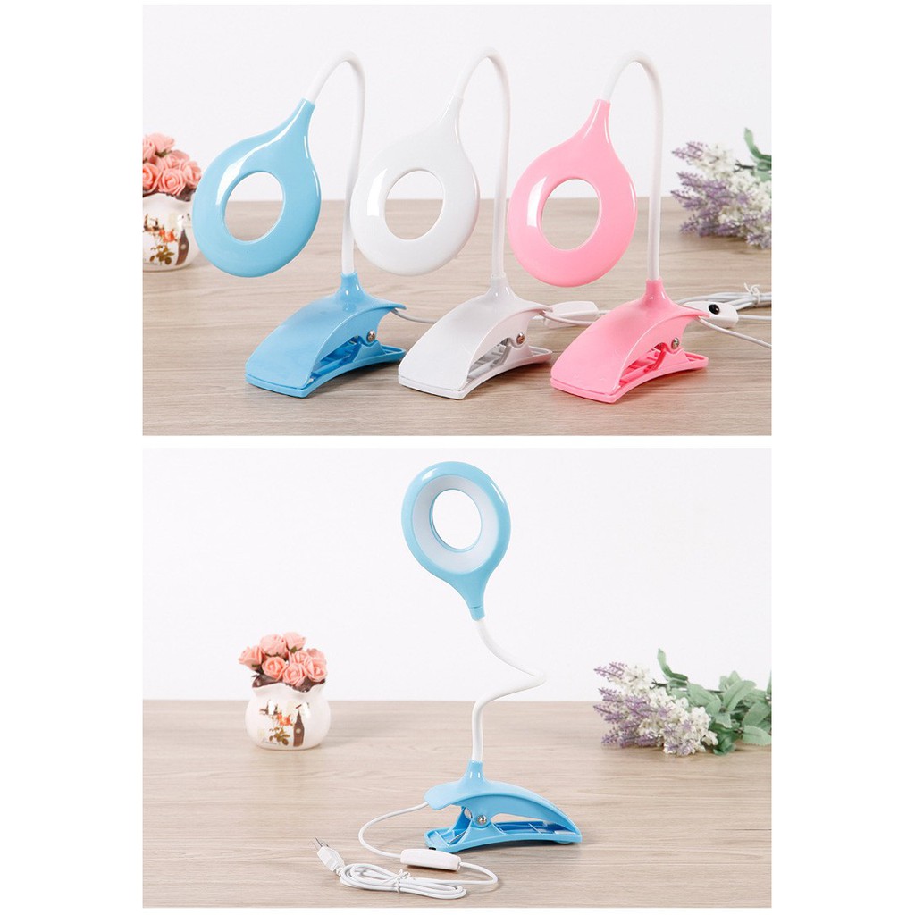 ĐÈN  BÀN KẸP TRÒN CHỐNG CẬN THÔNG MINH LED  LAMP