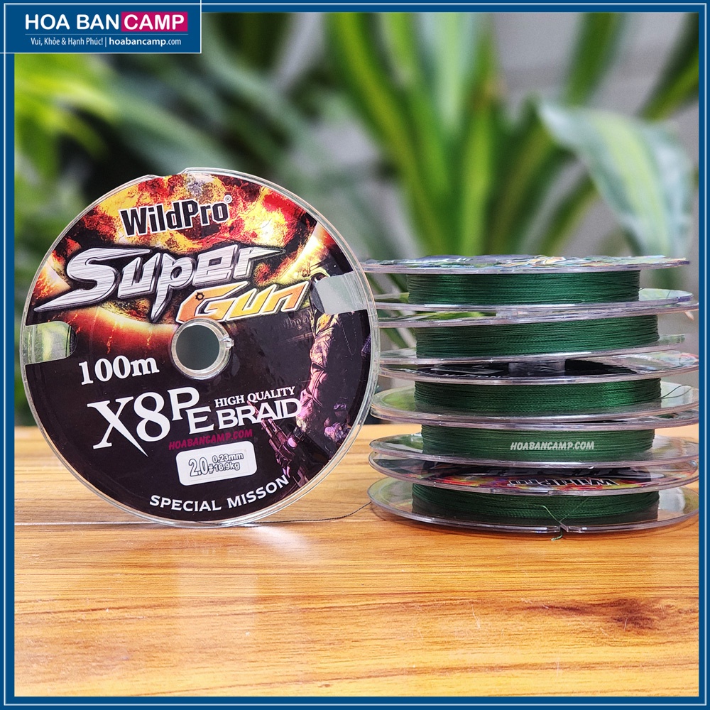 Dây Dù PE WildPro Super Gun X8 | 100m