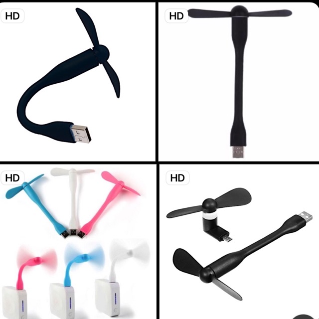 QUẠT MINI USB CẮM MÁY TÍNH, CỦ SẠC ĐIỆN THOẠI , PIN DỰ PHÒNG