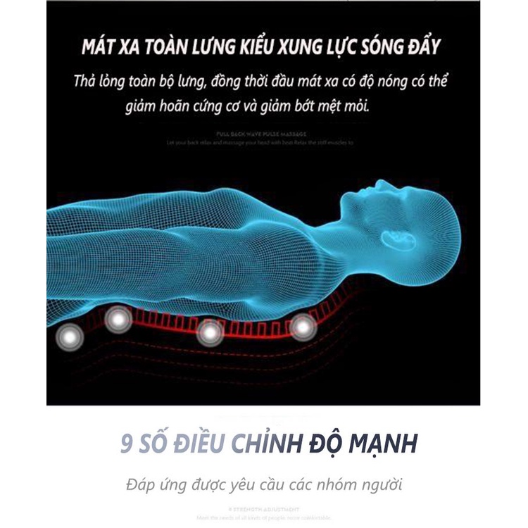 Nệm massage toàn thân cao cấp,đệm matxa giúp lưu thông khí huyết,giảm căng thẳng mệt mỏi