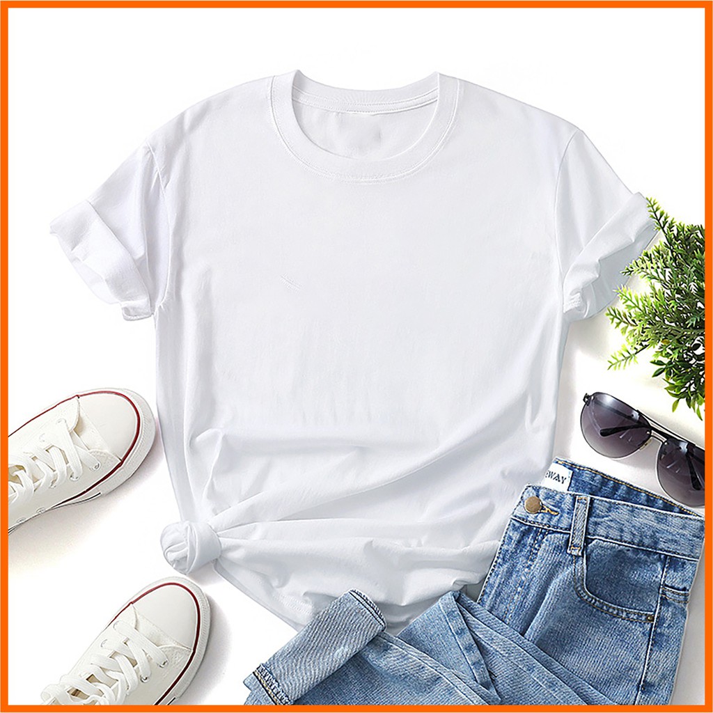 AP29 - Áo thun cotton 100% màu trắng không hình in, form rộng phù hợp mặc ở nhà, đi chơi, đi ngủ. Thời Trang Macmot