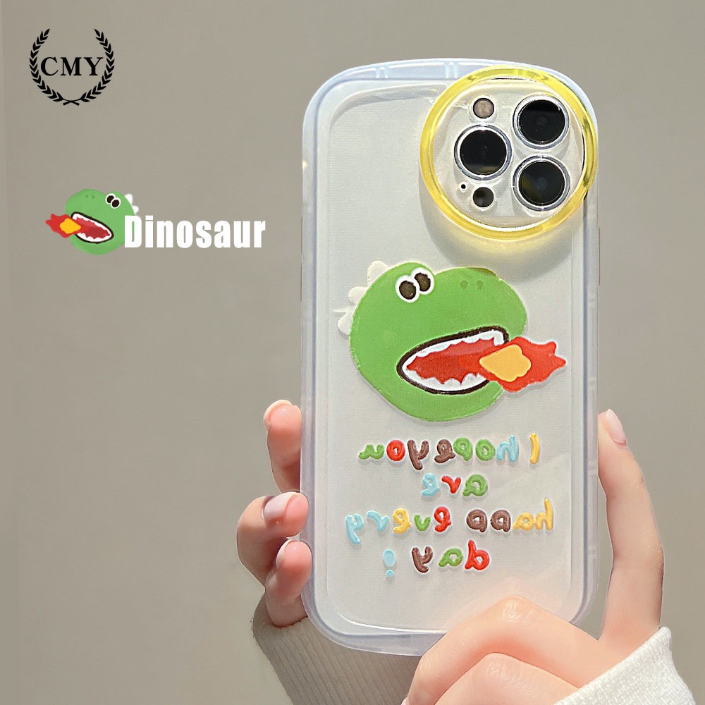 ốp iphone Khủng long thở lửa TPu Silicone Case Điện thoại iPhone 11 Pro Max X Xr Xs 7 8 14 Plus Se 2020 12 pro max 13 mini