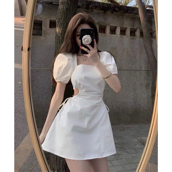 Váy Công Chúa Hở Lưng 🦋 Váy Sexy Buộc Dây Hotrend Xanh/Đen/Trắng 🦋 Boss | BigBuy360 - bigbuy360.vn