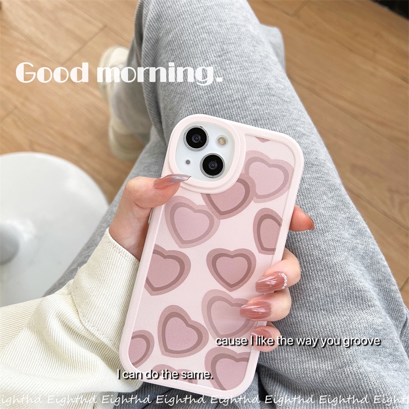 Ốp Điện Thoại Silicon Mềm Trong Suốt In Hình Trái Tim Cho iPhone 13 12 11 Pro Max X XR Xs Max 6 7 8 Plus SE 2020