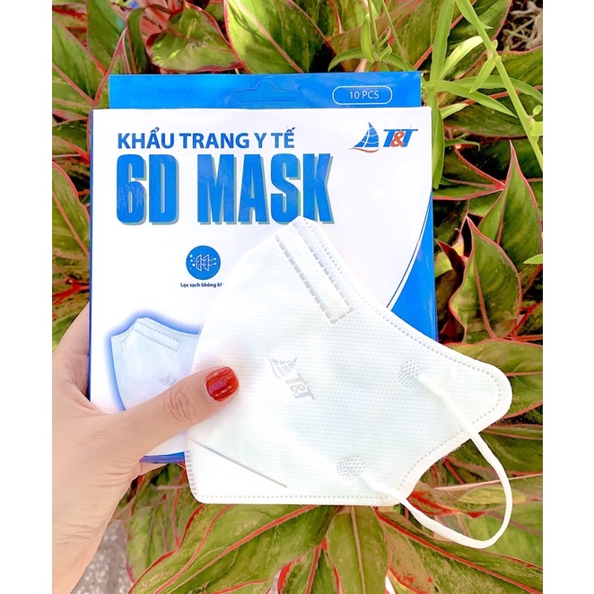 [Mã COSDAY giảm 8% đơn 150K] 10 Cái Khẩu Trang y tế 6D Mask - chính hãng T&T MASK