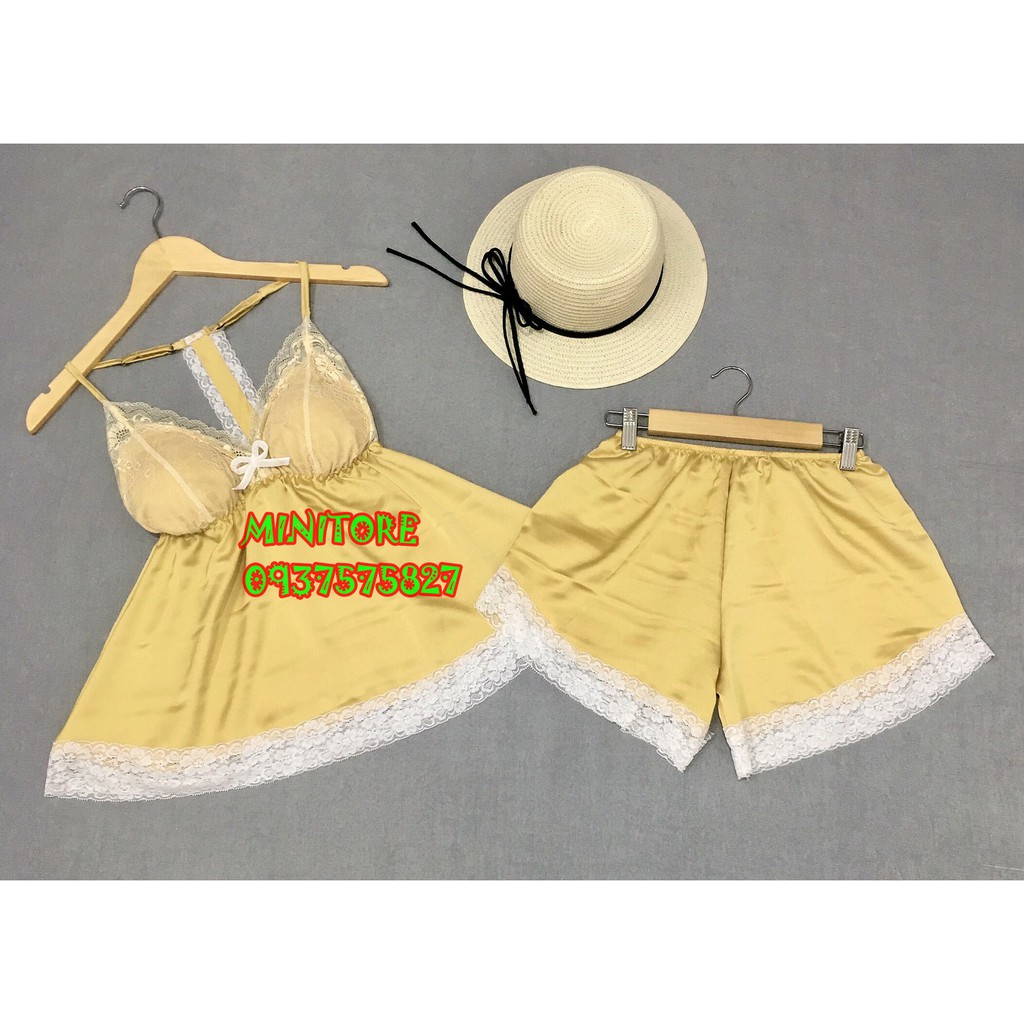 [40KG - 55KG] ĐỒ NGỦ SATIN 2 TẦNG CÓ MÚT, VẢI MỊN MÁT ÍT NHĂN - Hàng xưởng nhà may bao chắc chắn, Bộ ngủ Satin 2 tầng | BigBuy360 - bigbuy360.vn