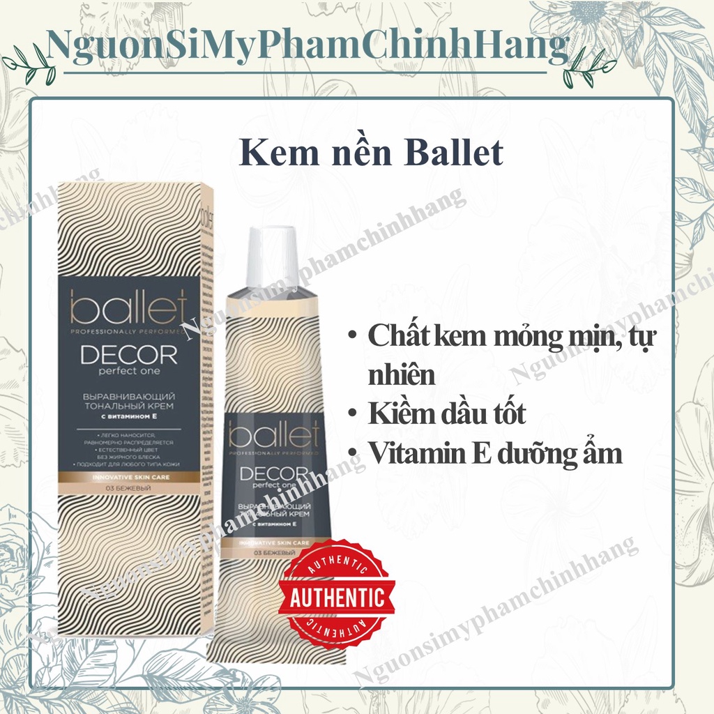 Kem nền Ballet Decor