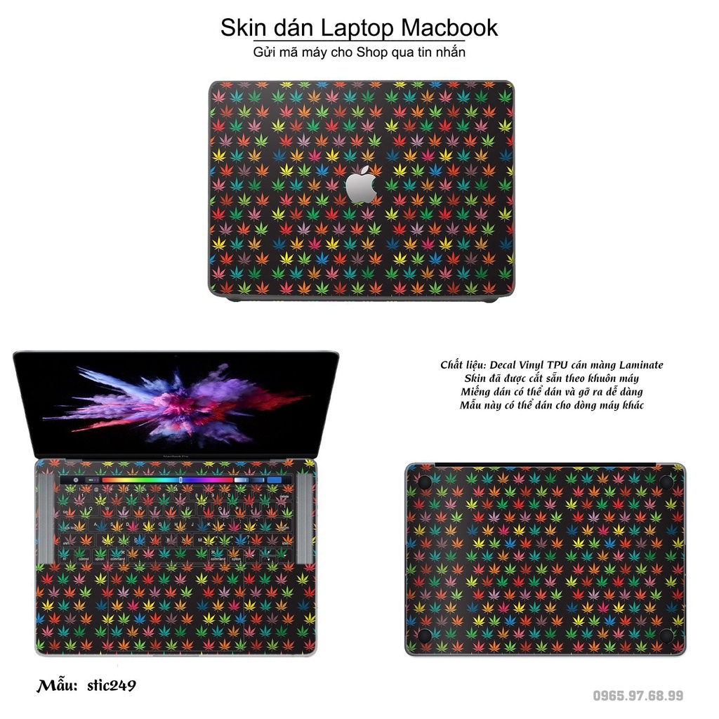 Skin dán Macbook mẫu Colorado - stic249 (đã cắt sẵn, inbox mã máy cho shop)