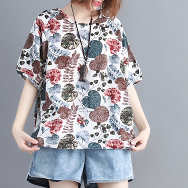 ZANZEA Áo kiểu ngắn tay họa tiết cách điệu thời trang cho nữ | BigBuy360 - bigbuy360.vn