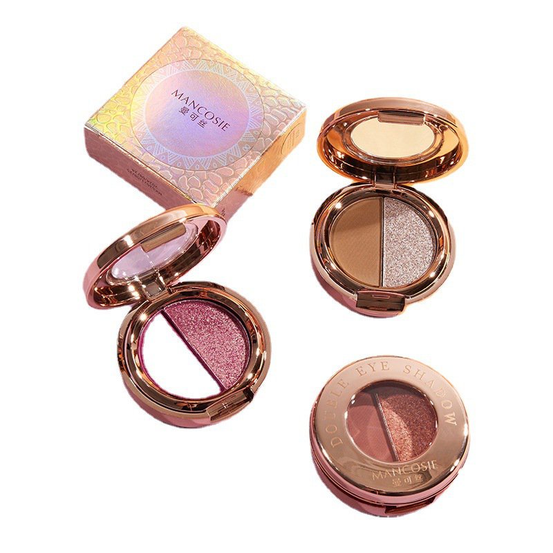 Bảng phấn mắt hai màu sắc kết hợp thời trang