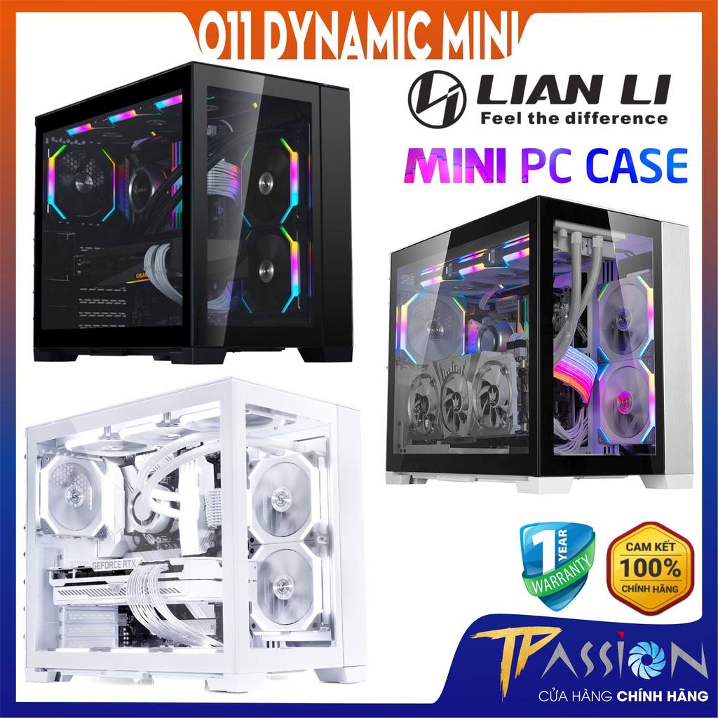 [Mã ELHASALE1TR giảm 5% đơn 3TR] Vỏ case máy tính Lian Li O11 Dynamic Mini Black | White | Snow Trắng - Chính hãng