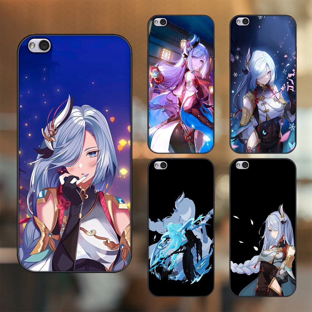 Ốp lưng Xiaomi Redmi 5A viền đen in hình Shenhe Genshin Impact