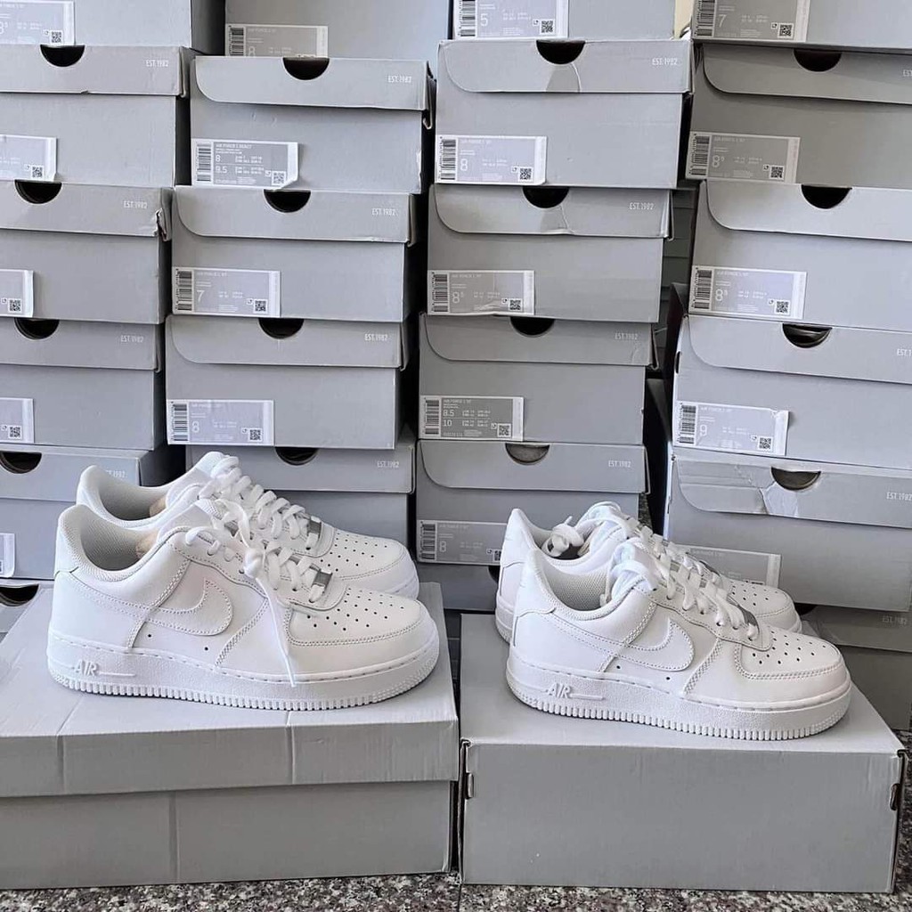 Giày Nike Air Force 1 chính hãng - 𝐀𝐈𝐑 𝐅𝐎𝐑𝐂𝐄 𝟏 - 𝐀𝐋𝐋 𝐖𝐇𝐈𝐓𝐄