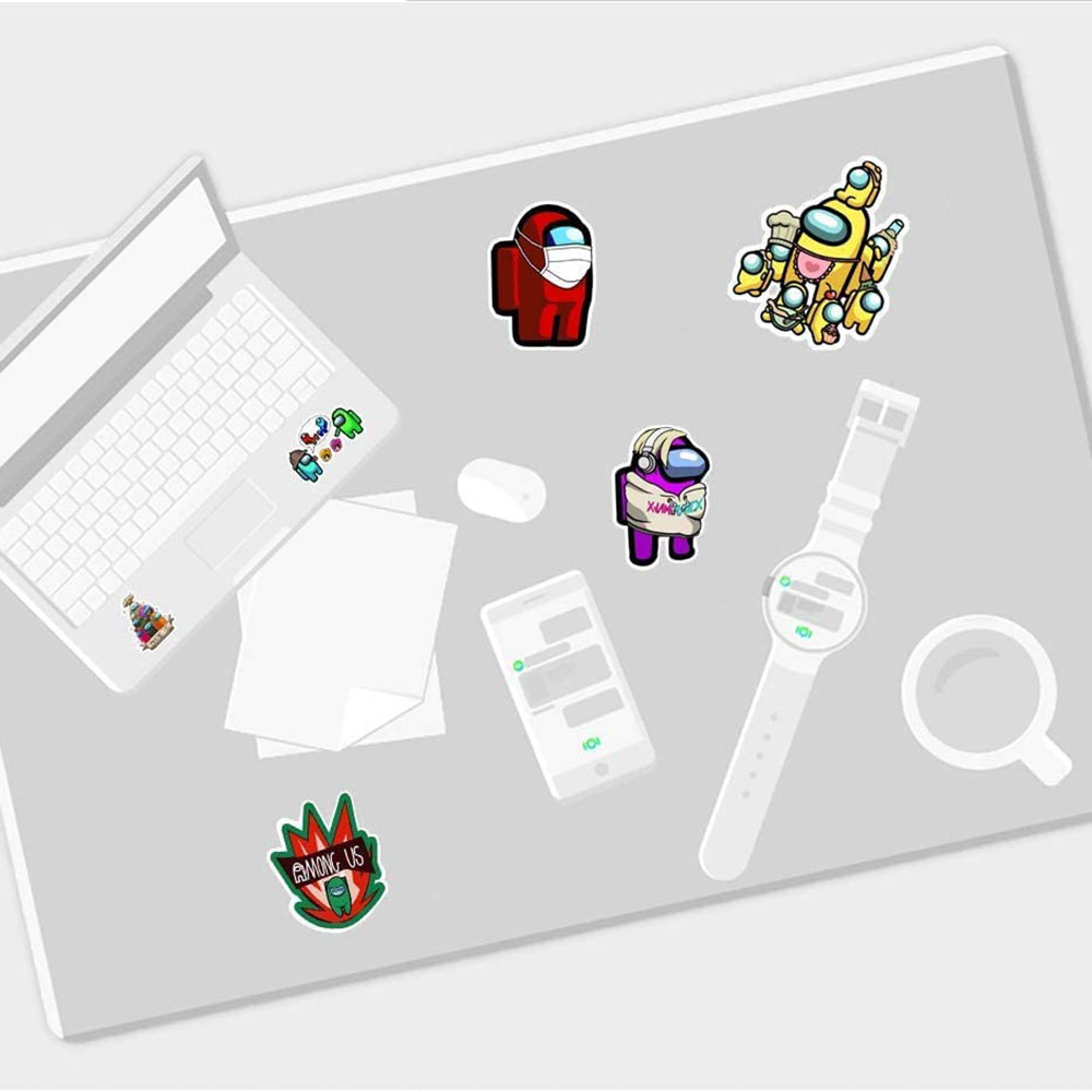 Set 50 Miếng Dán Trang Trí Hình Graffiti Độc Đáo