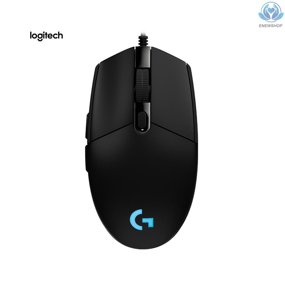 【enew】Logitech G102 Wired Gaming Mouse RGB Mice Optical 8000DPI 16.8M Color LED  Customizing 6 Programmable Buttons (White)