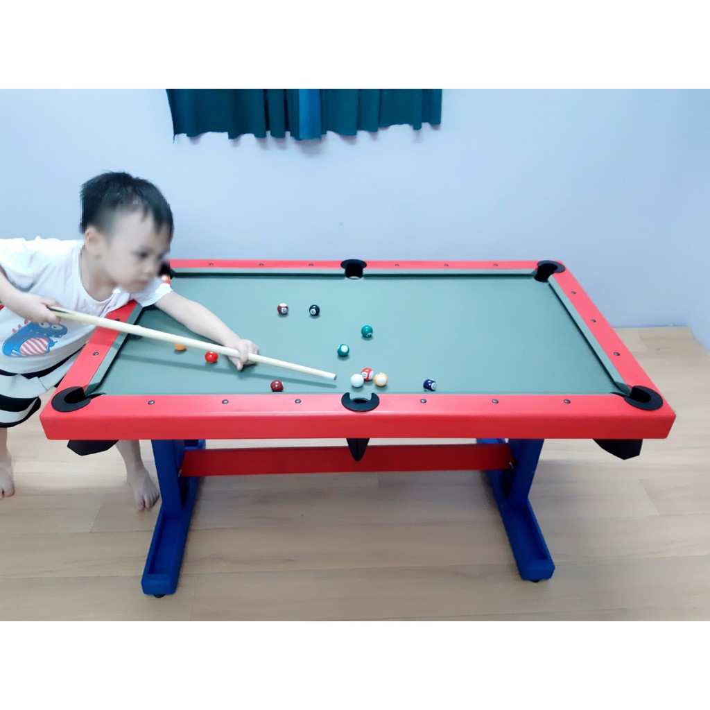 Bàn Bi a trẻ em có chân (110cm*60cm) - trò chơi giải trí tại nhà cho cả gia đình