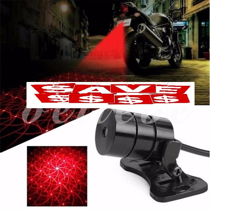 Đèn Laze chất lượng cao gắn đuôi xe mô tô / ô tô dùng làm đèn cảnh báo tiện dụng
