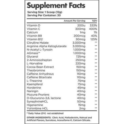 Thực Phẩm Bổ Sung Hỗ Trợ Tăng Sức Mạnh  Trước Tập Z Nutrition Pre Workout Dark Devil  - Chính hãng