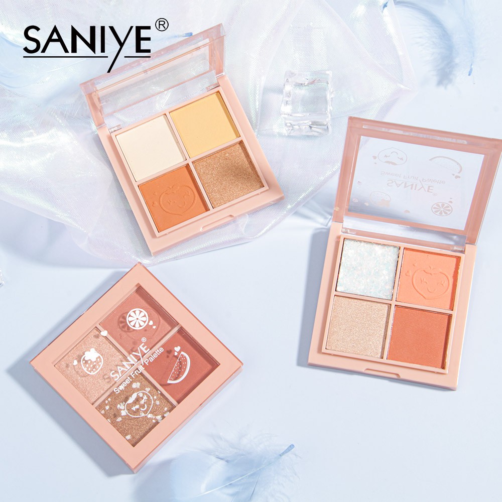 Bảng Phấn Trang Điểm Mắt SANIYE E0430 4 Màu Chống Thấm Nước 3.2g