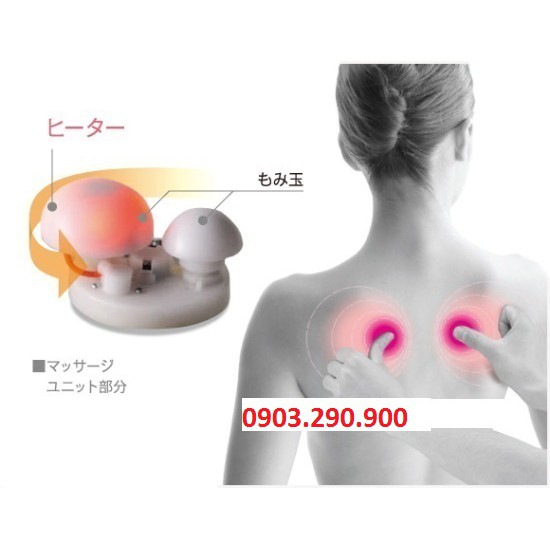 Gối massage Eneck Nhật Bản chuyên vai gáy cổ ( dùng được trên ô tô)