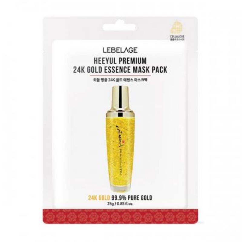 Mặt Nạ Tinh Chất Vàng LEBELAGE Heeyul Premium 24k Gold Essence Mask Pack