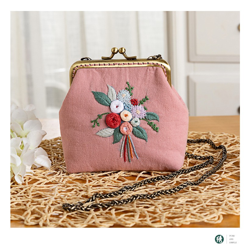 Set thêu hiện đại embroidery các mẫu ( đã bao gồm khung ,chỉ, kim và vải đã in sẵn mẫu)