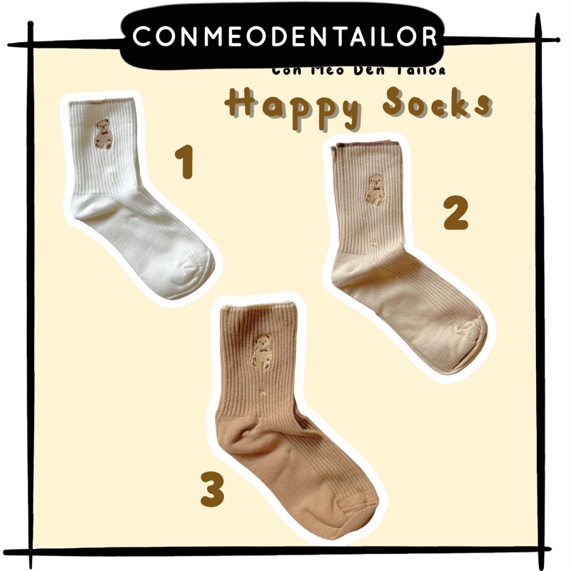 Vớ cao Hình Gấu CONMEODENTAILOR