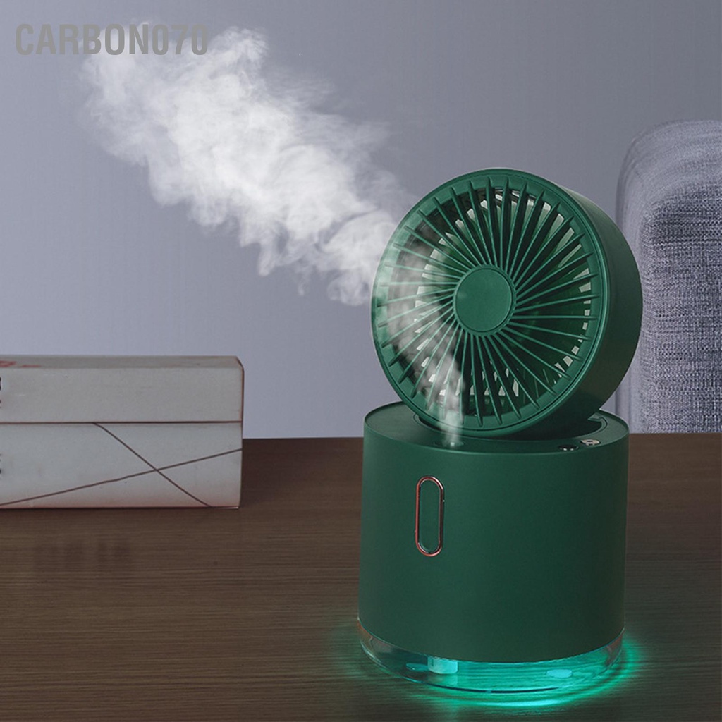 [Hàng HOT] Quạt Mini Phun Sương Để Bàn gió mát Có Thể Gập Lại Sạc USB Dung Tích 300ML【Carbon070】