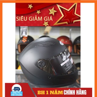 Mũ bảo hiểm fullface mt136 đen bảo hành chính hãng 1 năm