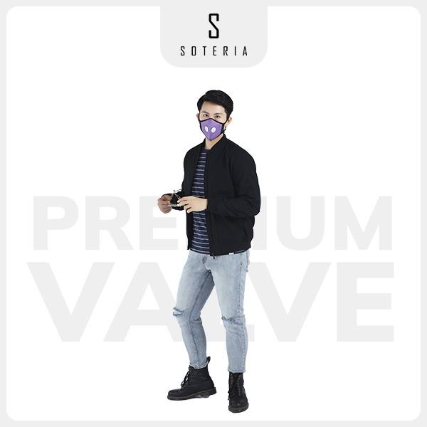 Khẩu trang thời trang Soteria Amethyst Orchid ST237 - N95 lọc hơn 99% bụi mịn 0.1 micro - Size S,M,L