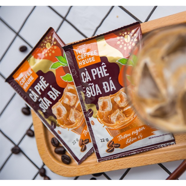 Cà phê sữa đá hòa tan The Coffee House 22g/gói