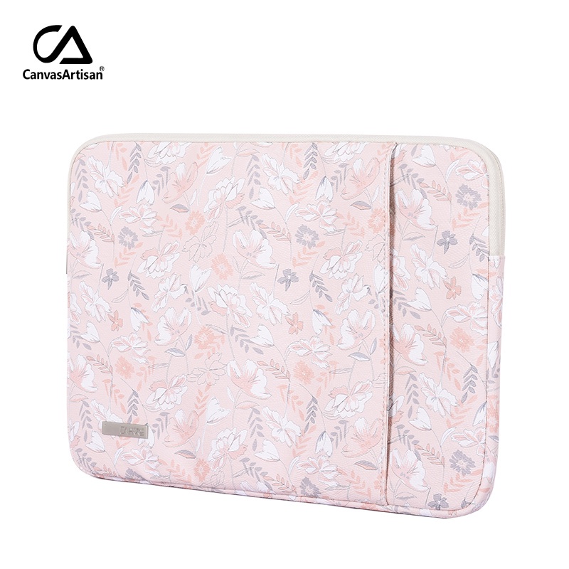 CanvasArtisan Túi đựng máy tính bảng in họa tiết hoa chống thấm nước cho Mavbook Matebook Air Pro M1 M2 11/ 12/ 13/ 14/ 15 Inch