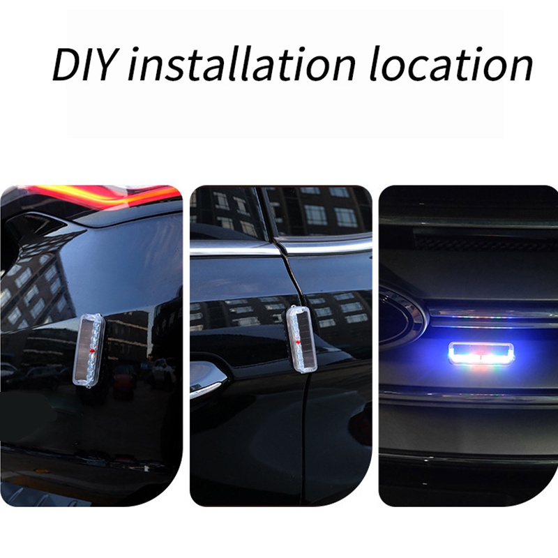 Đèn LED cảnh báo SEAMETAL sử dụng năng lượng mặt trời chống thấm nước đầy màu sắc cho xe hơi