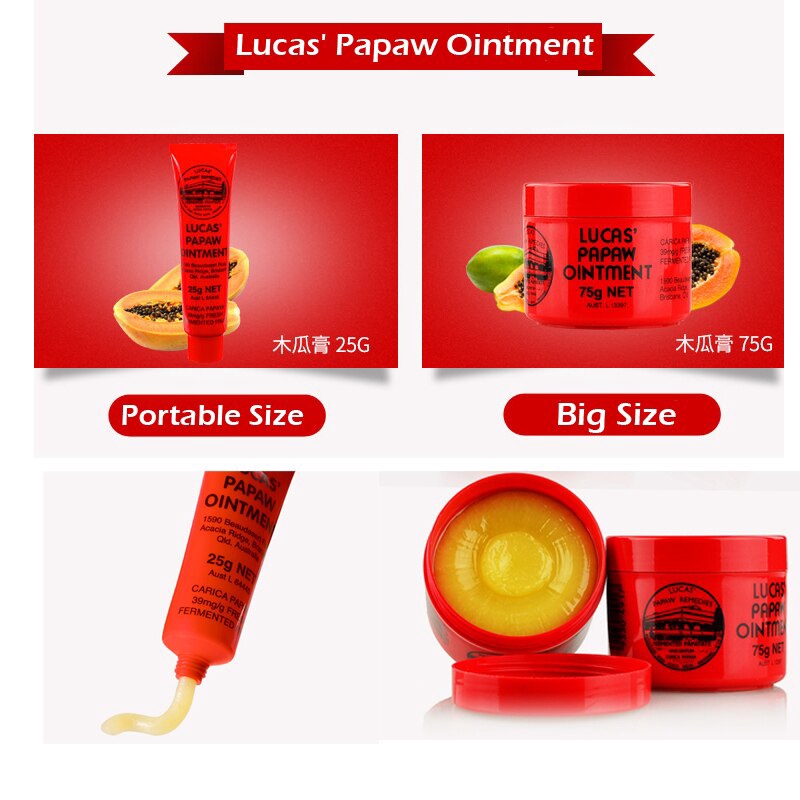 [Hàng mới về] Tuýp kem đu đủ 25g chữa vết thương Lucas PAPAW chất lượng cao cấp | BigBuy360 - bigbuy360.vn