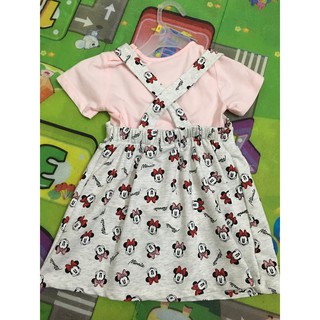 Set yếm ao Mickey hồng