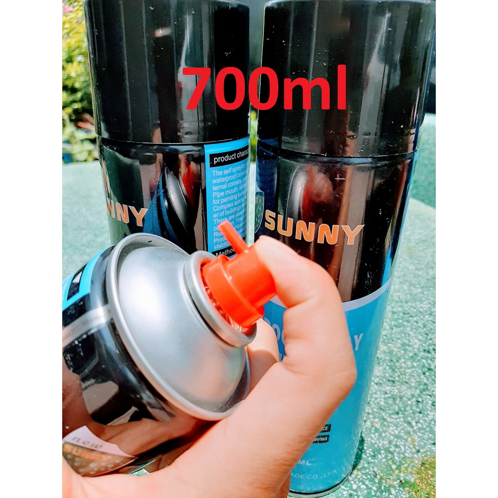 (Loại lớn) Bình Xịt Chống Thấm Chống Dột SUNNY Màu Xám 700ml Bảo Vệ Mọi Công Trình