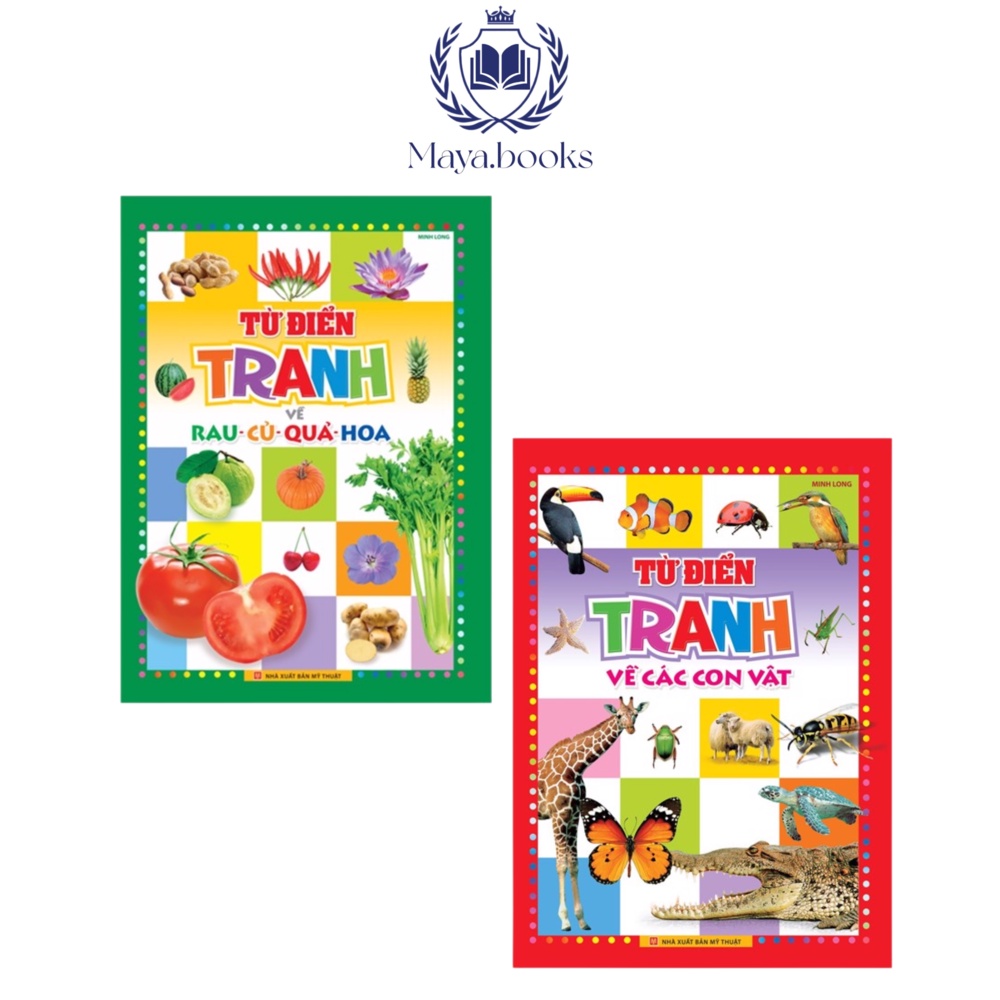 Sách - Bộ 2 cuốn song ngữ Anh Việt - Từ điển tranh