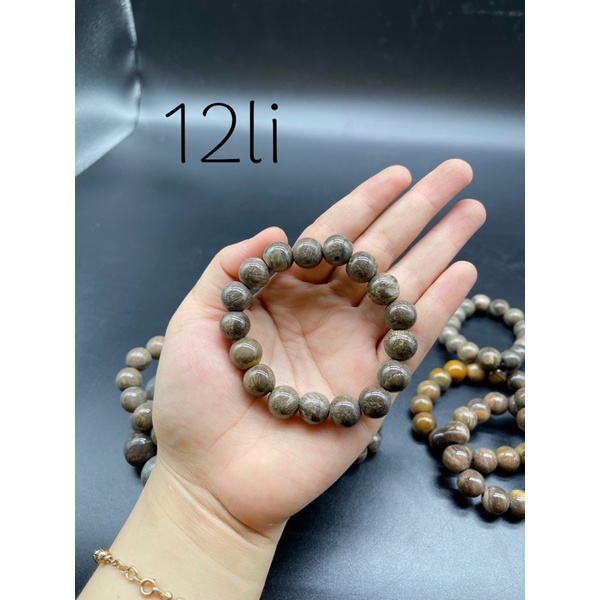 Vòng Tay Gỗ Hoá Thạch Phong Thuỷ Tự Nhiên