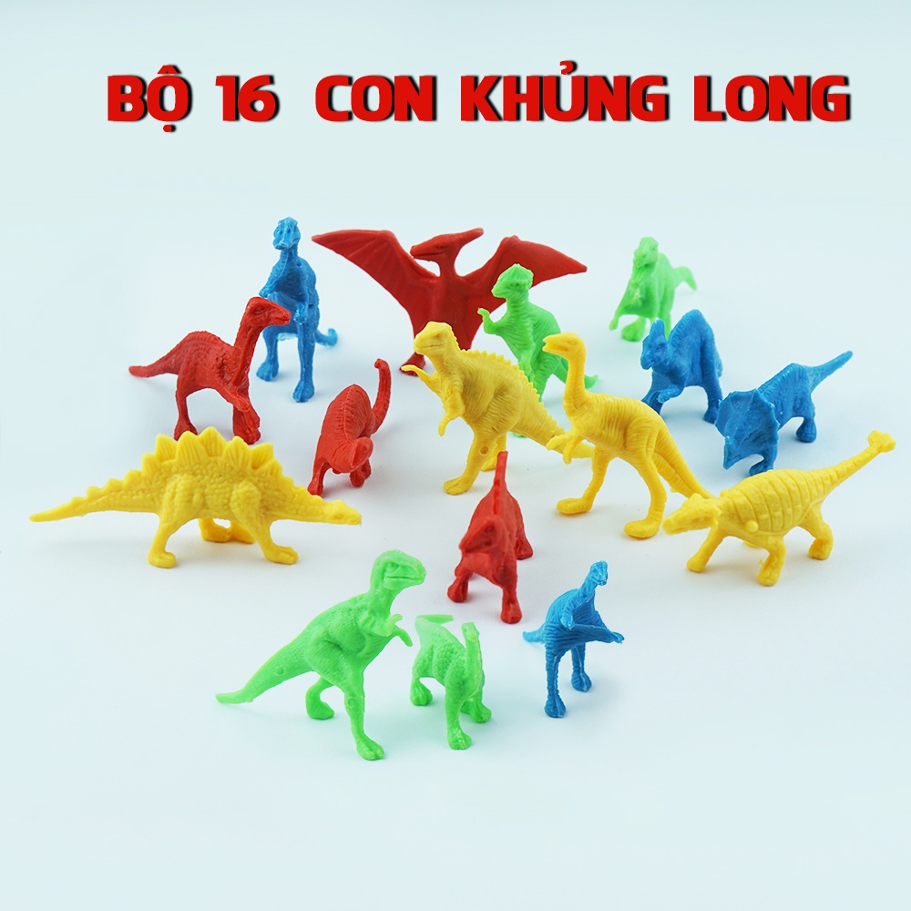 Bộ đồ chơi mô hình Khủng Long Dinosaur 16 con