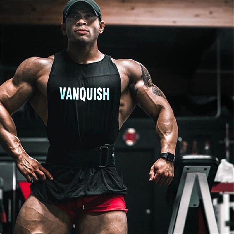 2020 New Cotton Workout Muscle Singlets Undershirt Bodybuilding Gym Men Tank Tops Brand Fashion Casual Fitness Sleeveless Vest