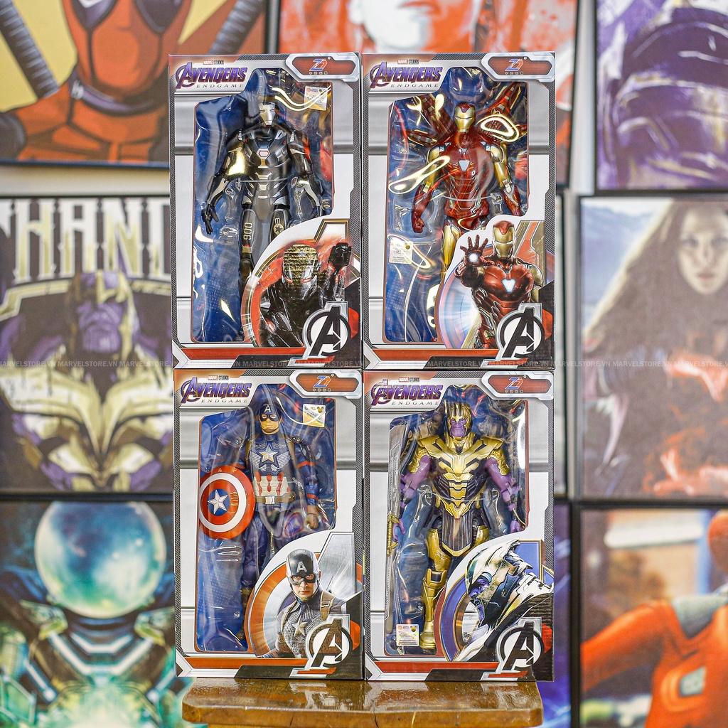 Mô hình Avengers Iron man mark 85, Captain, Thanos, War machine zdtoys