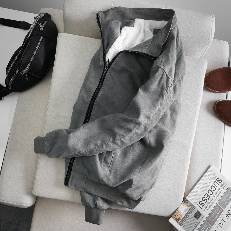 Áo Khoác Da Lộn Lót Lông Cừu - Áo Khoác Nam Chất Đẹp - Mềm Mịn, Ấm Áp | BigBuy360 - bigbuy360.vn