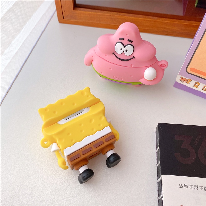 Vỏ Bảo Vệ Hộp Sạc Tai Nghe Airpods 3 Pro AirPods3 Họa Tiết Hoạt Hình SpongeBob Daxing SpongeBob Dễ Thương 2021 Ốp