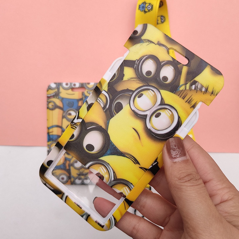 Dây Đeo Thẻ ID/Thẻ ID/Thẻ Tên Họa Tiết Minion Dễ Thương Phong Cách Hàn Quốc