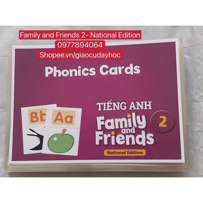 Phonics Cards- Thẻ Tiếng Anh Phonics Family and Friends 2( Natinonal Edition)