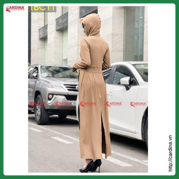 CARDINA Áo Chống Nắng Nữ Dáng Dài Liền Thân 2 Lớp Chất Thun Lạnh Cao Cấp Chính Hãng [Siêu Phẩm Chống Nắng]