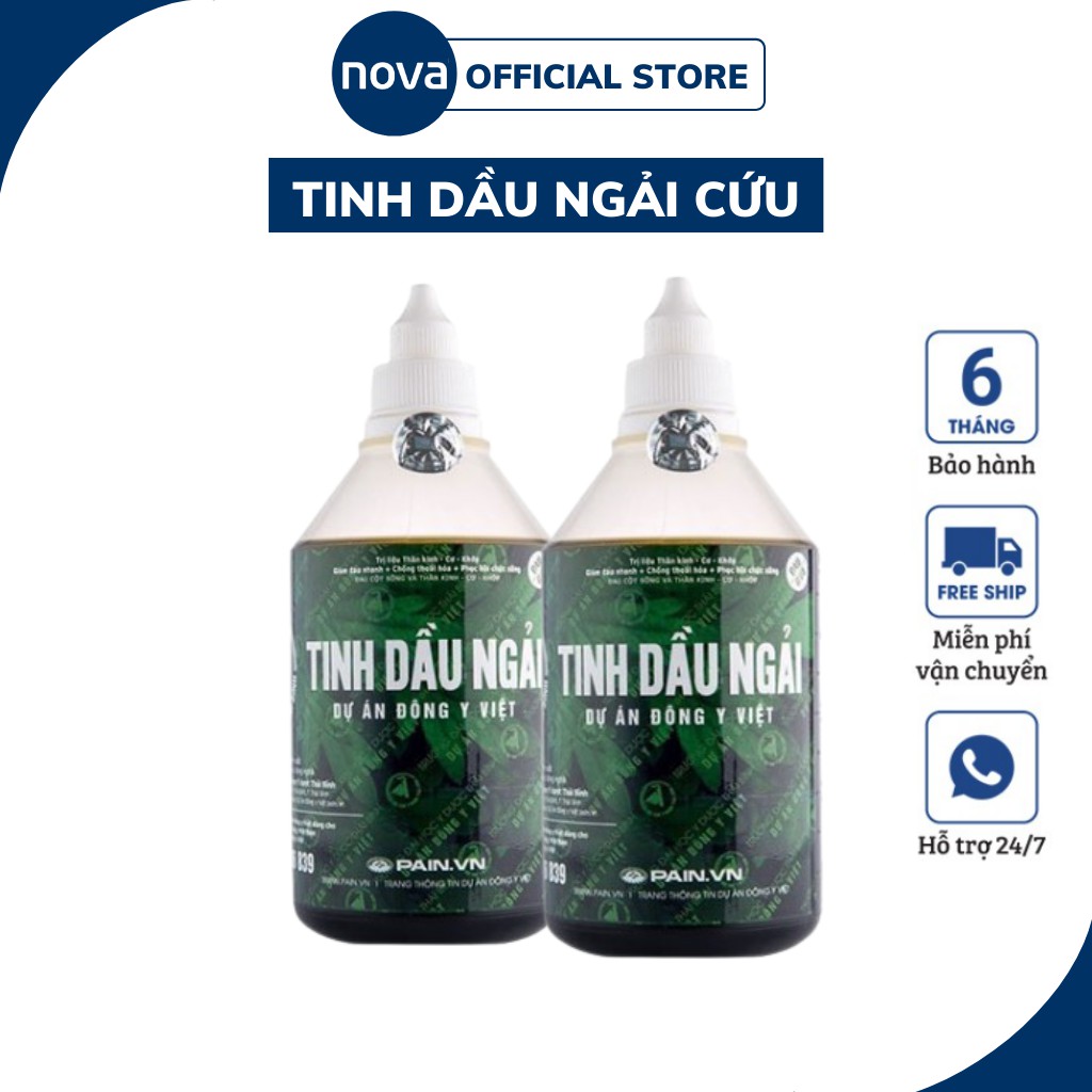 COMBO 2 Tinh Dầu Ngải Cứu 500ML Xoa Bóp Đau Nhức Xương Khớp