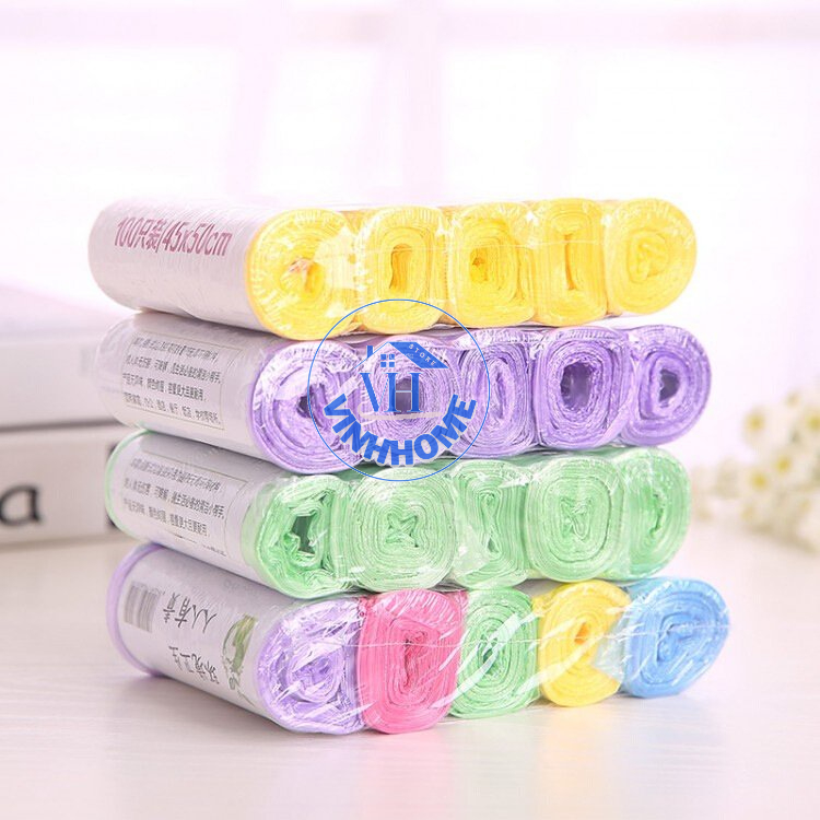 COMBO 5 cuộn túi đựng rác tự phân hủy tiện dụng  Vinhhome.store