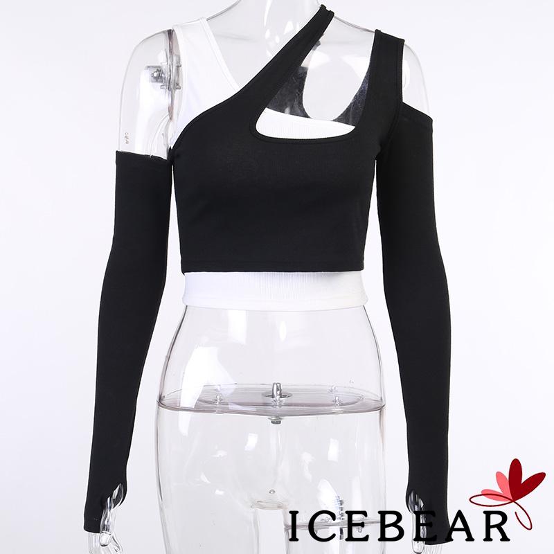 Áo Thun Tay Dài Thiết Kế Khoét Vai Quyến Rũ