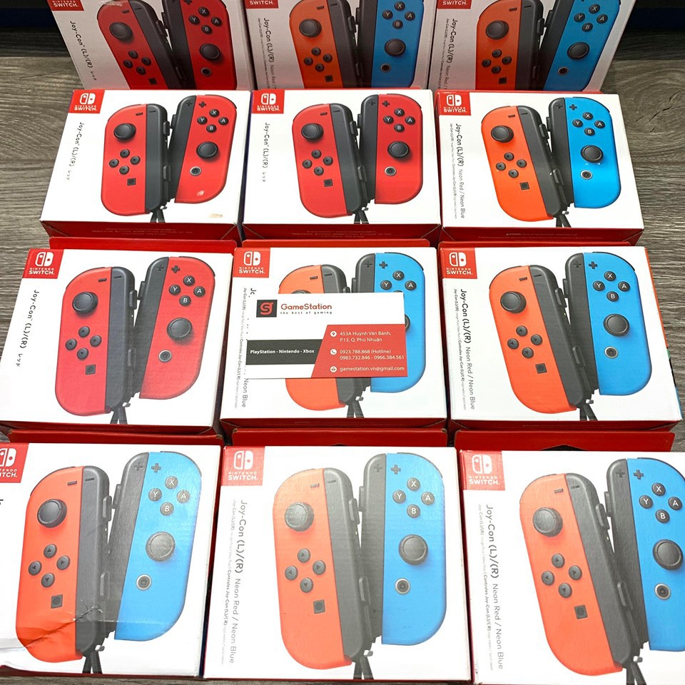 [Freeship toàn quốc từ 50k] Tay Cầm Nintendo Switch Joy-Con Màu Xanh/Đỏ (Neon)